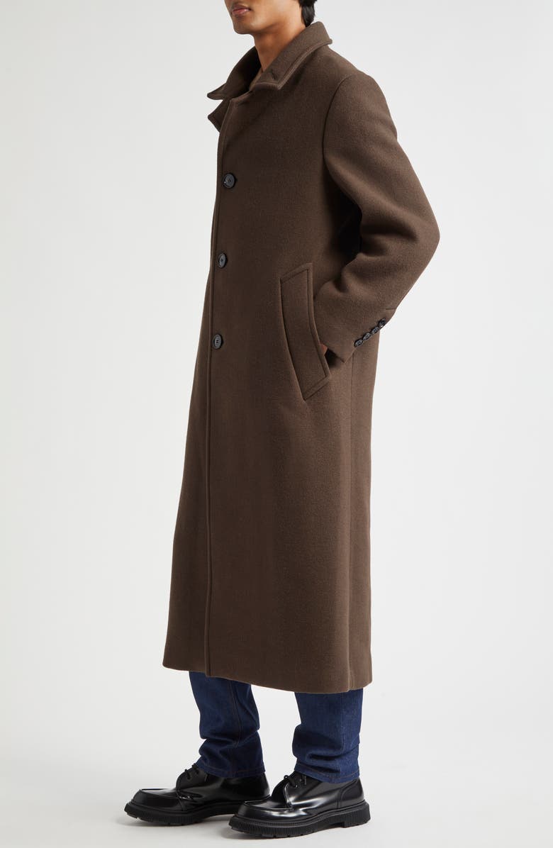 AMI PARIS High Collar Virgin Wool Coat, Alternate, color,