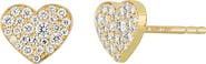 Bony Levy Mika Diamond Heart Stud Earrings