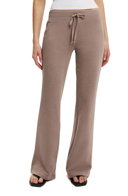 Cotton On Low Rise Bootleg Sweatpant In Brown