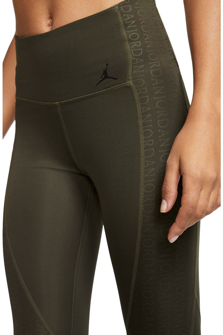 Nike Jordan High Waist Leggings, Alternate, color, CARGO KHAKI/ BLACK/ BLACK