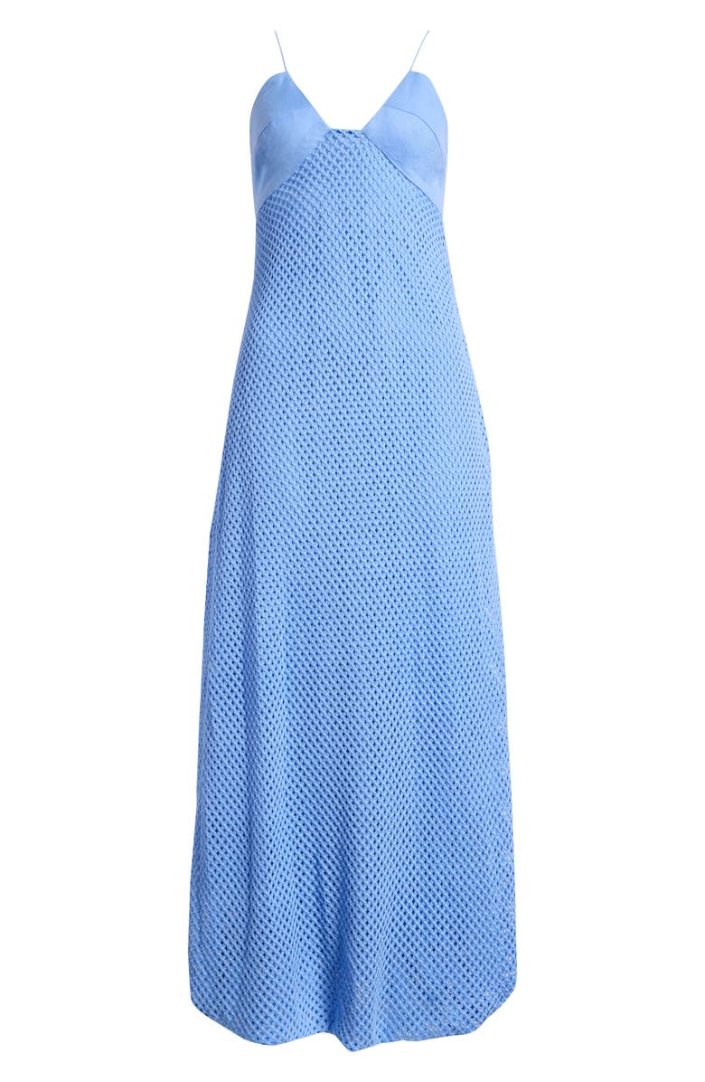 Faithfull the Brand Ciele Maxi Sundress, Alternate, color, Azalea Mid Blue