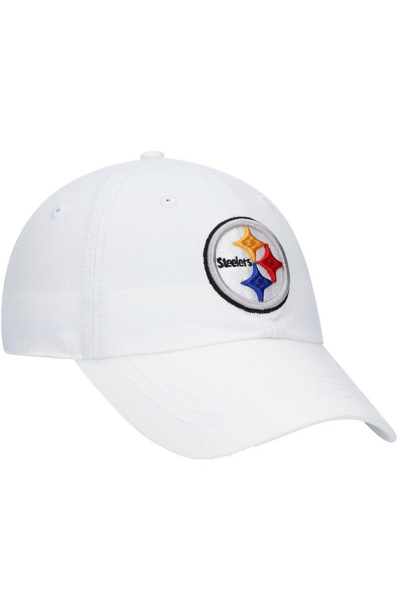 '47 Women's '47 White Pittsburgh Steelers Miata Clean Up Logo Adjustable Hat, Alternate, color, White