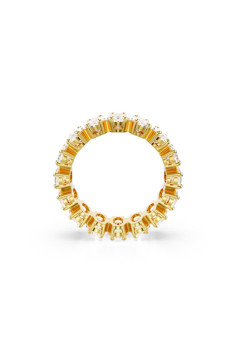 Matrix Oval Cut Crystal Eternity Ring, Alternate, color, GOLD/ WHITE
