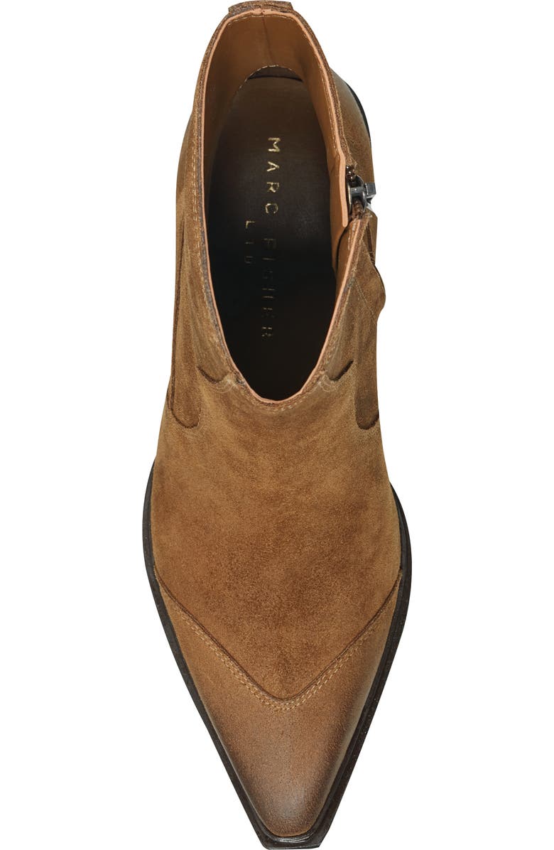 Marc Fisher LTD Giulie Pointed Cap Toe Bootie, Alternate, color, Medium Natural