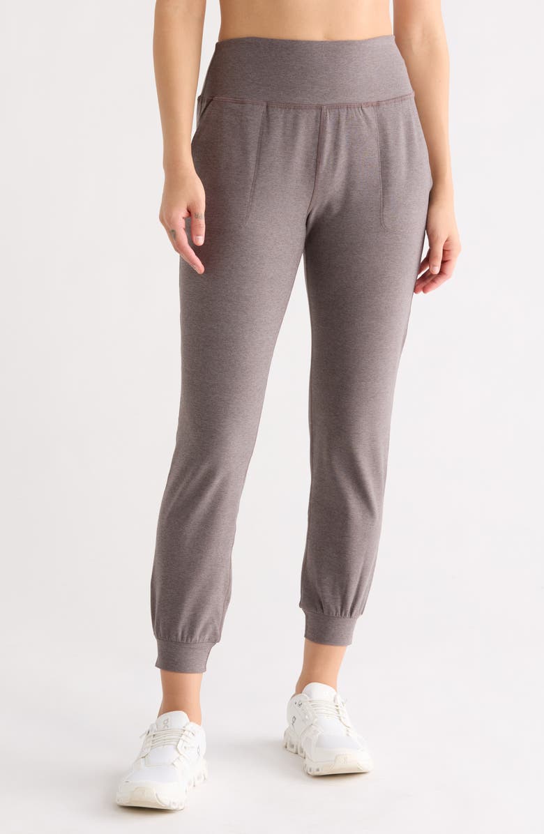 Beyond Yoga Space Dye Joggers, Main, color, Soft Umber Heather