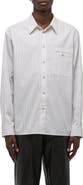 Helmut Lang Relaxed Fit Stripe Button-Up Shirt