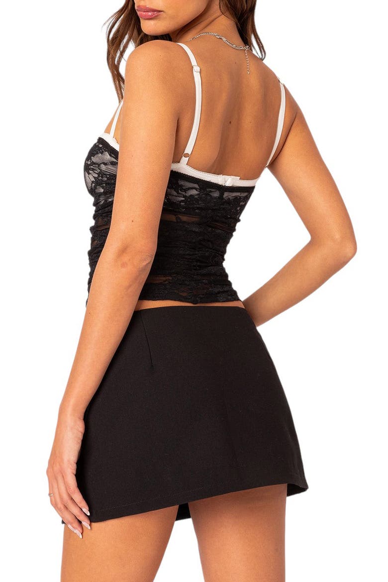 Eleanor Sheer Lace Camisole, Alternate, color, BLACK
