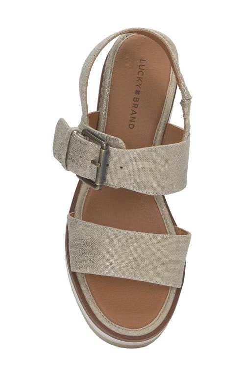 LUCKY BRAND LUCKY BRAND TUROMA PLATFORM WEDGE SLINGBACK SANDAL