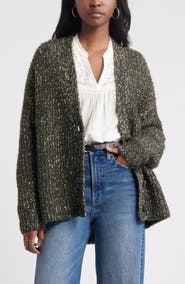 Treasure & Bond Oversize Nubby Cardigan