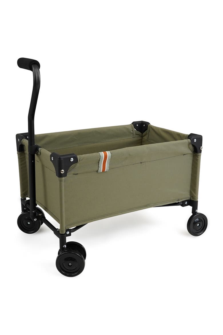 Little Wagon Khaki Folding Pull Along Cart, Main, color, Green