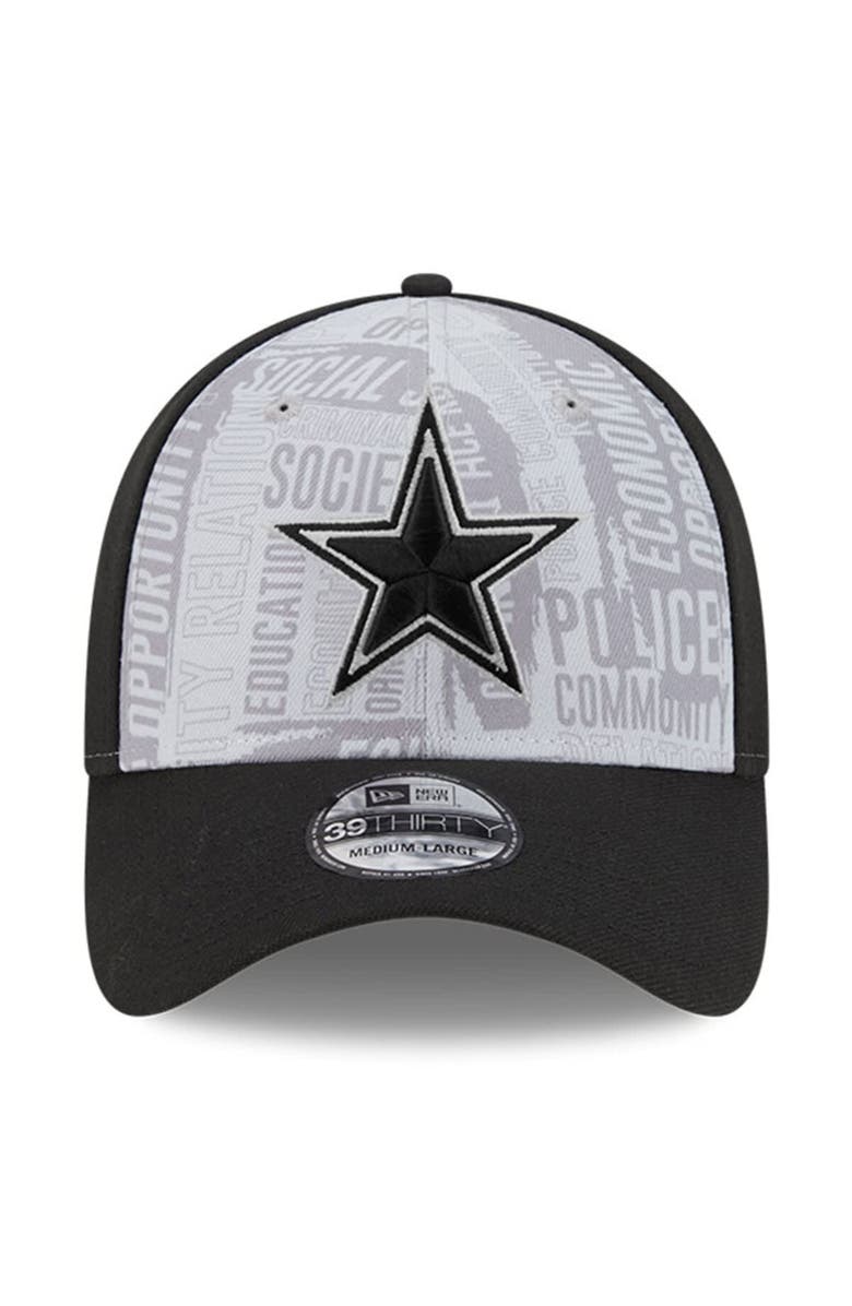 New Era Men's New Era Gray/Black Dallas Cowboys 2023 Inspire Change 39THIRTY Flex Hat, Alternate, color, Gray