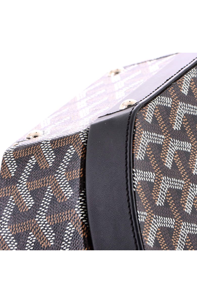 Pre-Owned Goyard Alto Hatbox Bag Coated Canvas, Alternate, color, Black