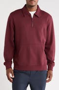 Original Penguin Quarter Zip Fleece Rugby Pullover