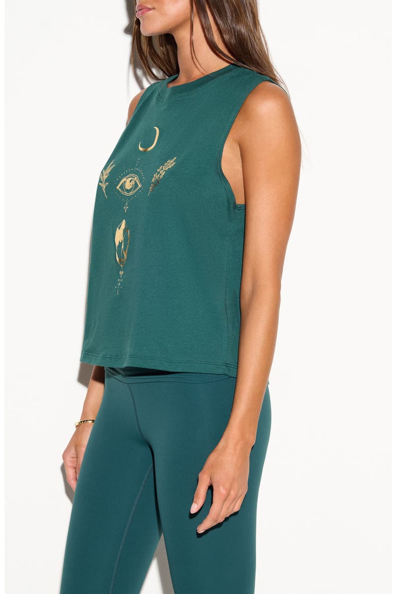 Moonlit Alchemy Vibe Graphic Tank, Alternate, color, EVERGREEN