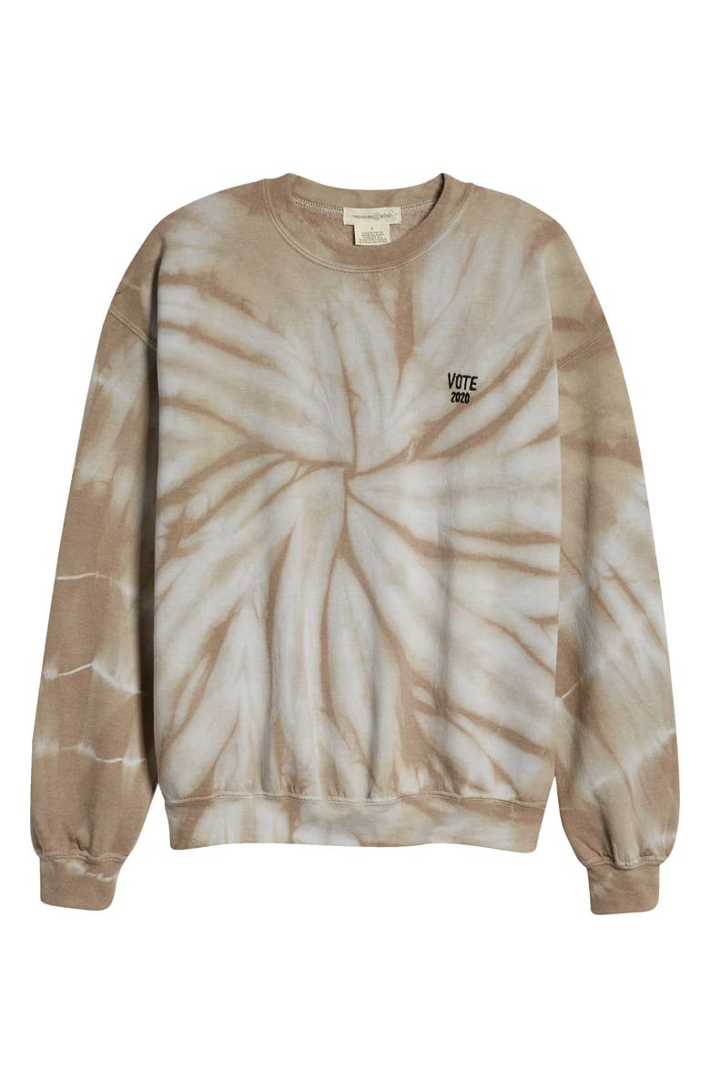 Treasure & Bond VOTE Collection Tie Dye Sweatshirt, Alternate, color, 
