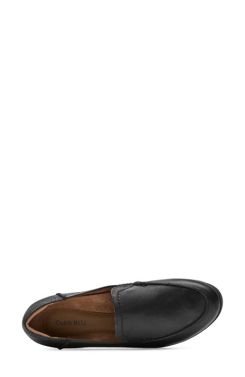 Rockport Cobb Hill Crosbie Moc Toe Loafer In Black Leather
