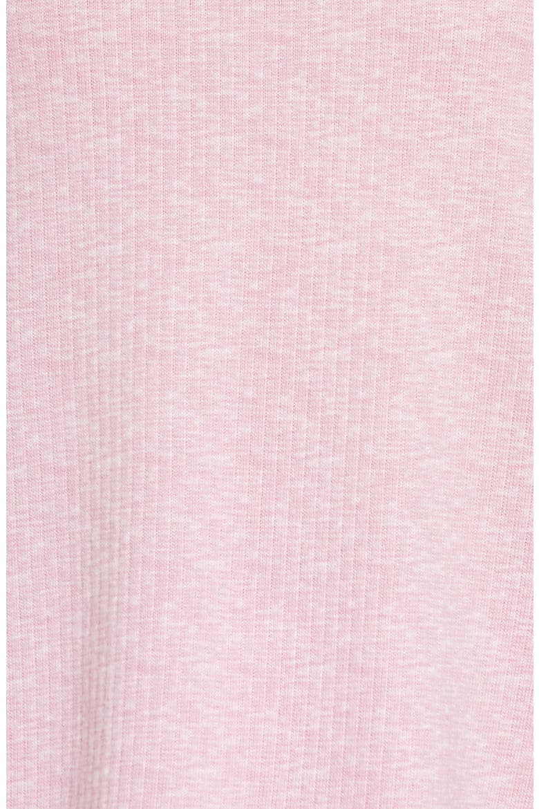 Lettuce Edge Short Pajamas, Alternate, color, CAMEO PINK SPACE DYE RIB