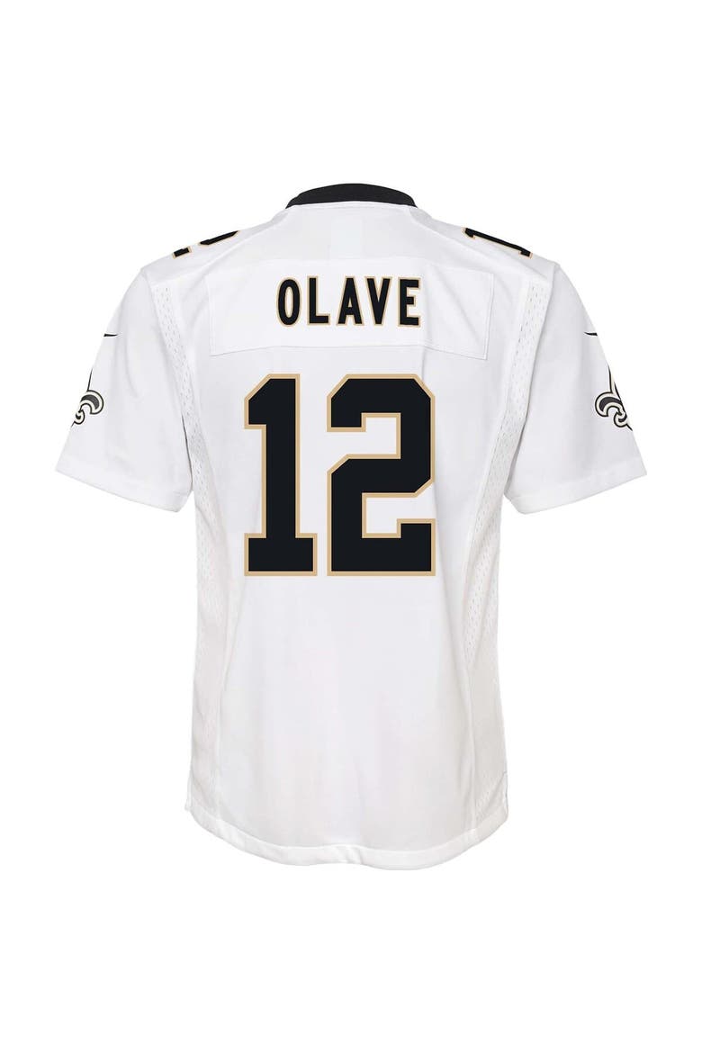 Youth Nike Chris Olave White New Orleans Saints Game Jersey, Alternate, color, White