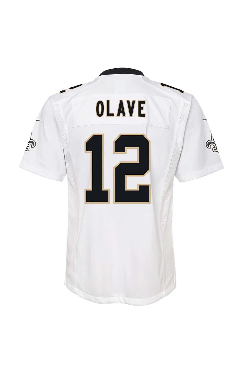 Nike Youth Nike Chris Olave White New Orleans Saints Game Jersey, Alternate, color, White
