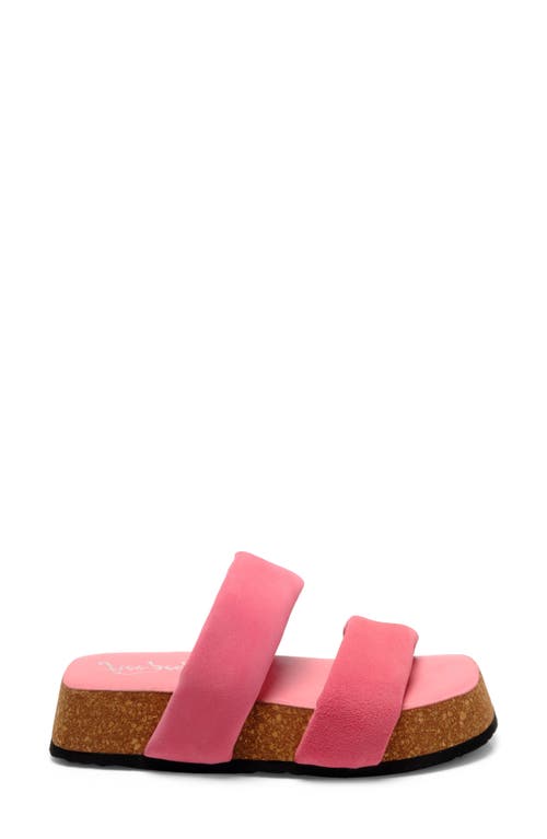 Shop Free People Fairmont Platform Slide Sandal In Watermelon