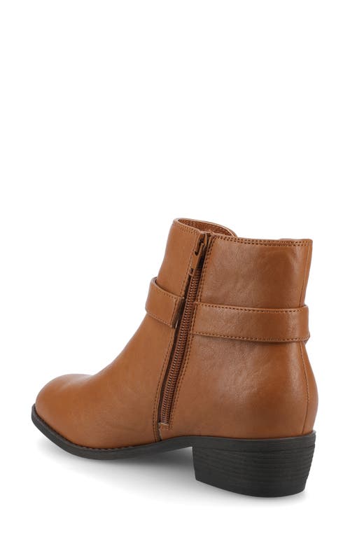 Journee Collection Devina Buckle Boot In Beige