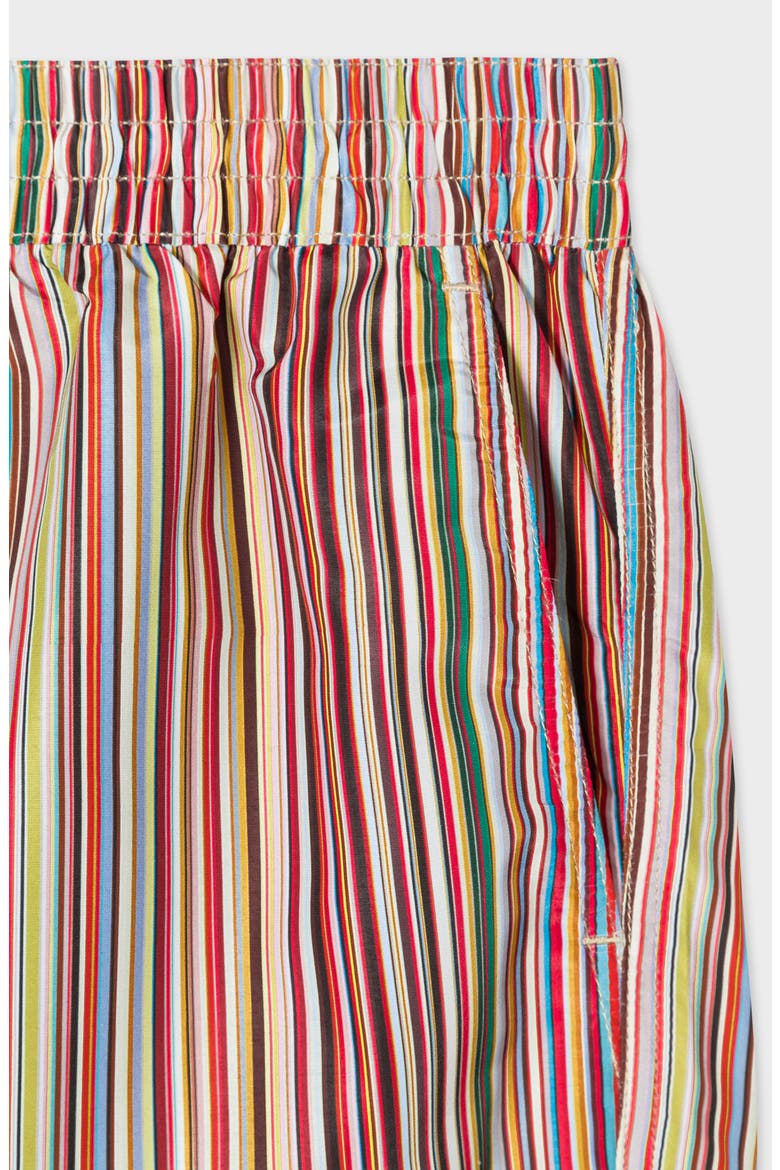 Signature Striped Swim Trunks, Alternate, color, MULTI COLOURED