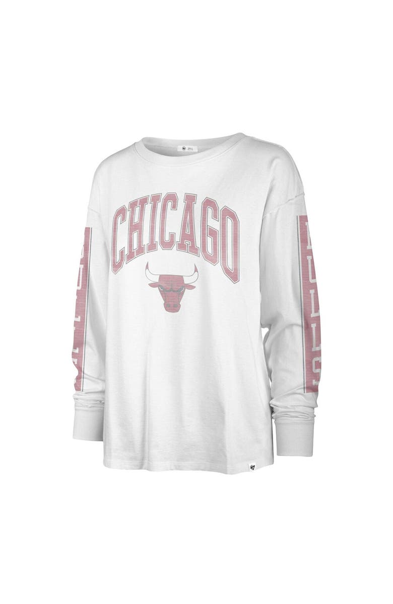 '47 Women's '47 White Chicago Bulls City Edition SOA Long Sleeve T-Shirt, Alternate, color, 