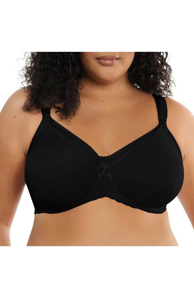 Parfait Leila Underwire Semless Cup Nursing Bra, Alternate, color, Black