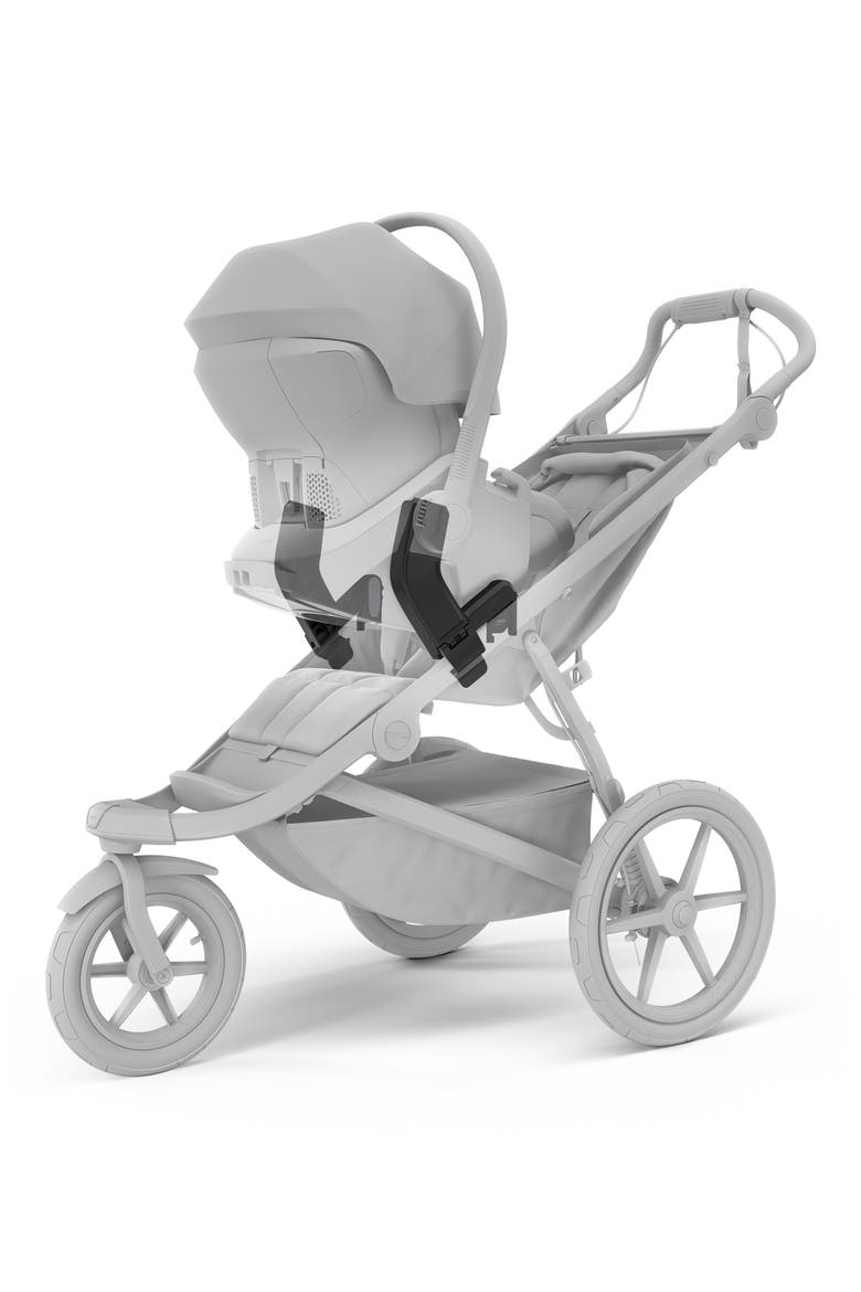 Urban Glide 3 Single Adaptor for Maxi-Cosi/Cybex/BeSafe/Nuna Infant Car Seats, Alternate, color, BLACK