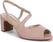 LifeStride Theo Slingback Peep Toe Pump