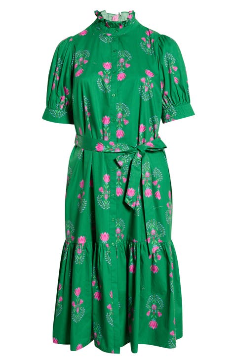 Floral Giles Shirtdress (Plus)