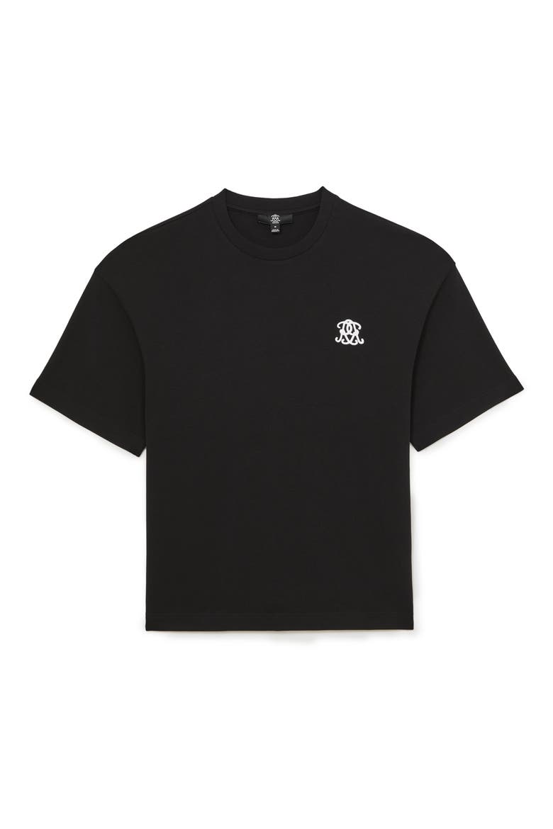 Rainer Embroidered T-Shirt, Alternate, color, BLACK