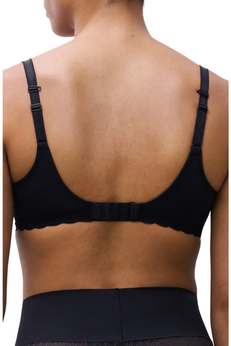 Belle Sexy Plunge Unlined Underwire Bra, Alternate, color, BLACK