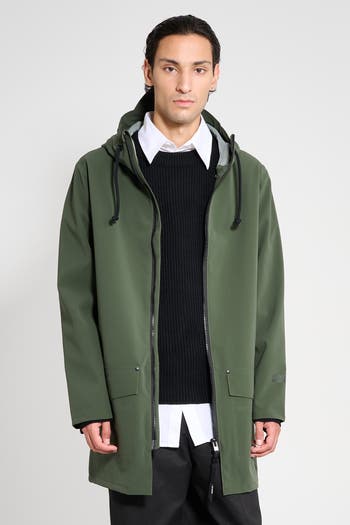 DESIGN - Veste imperméable en caoutchouc - Bleu cendré