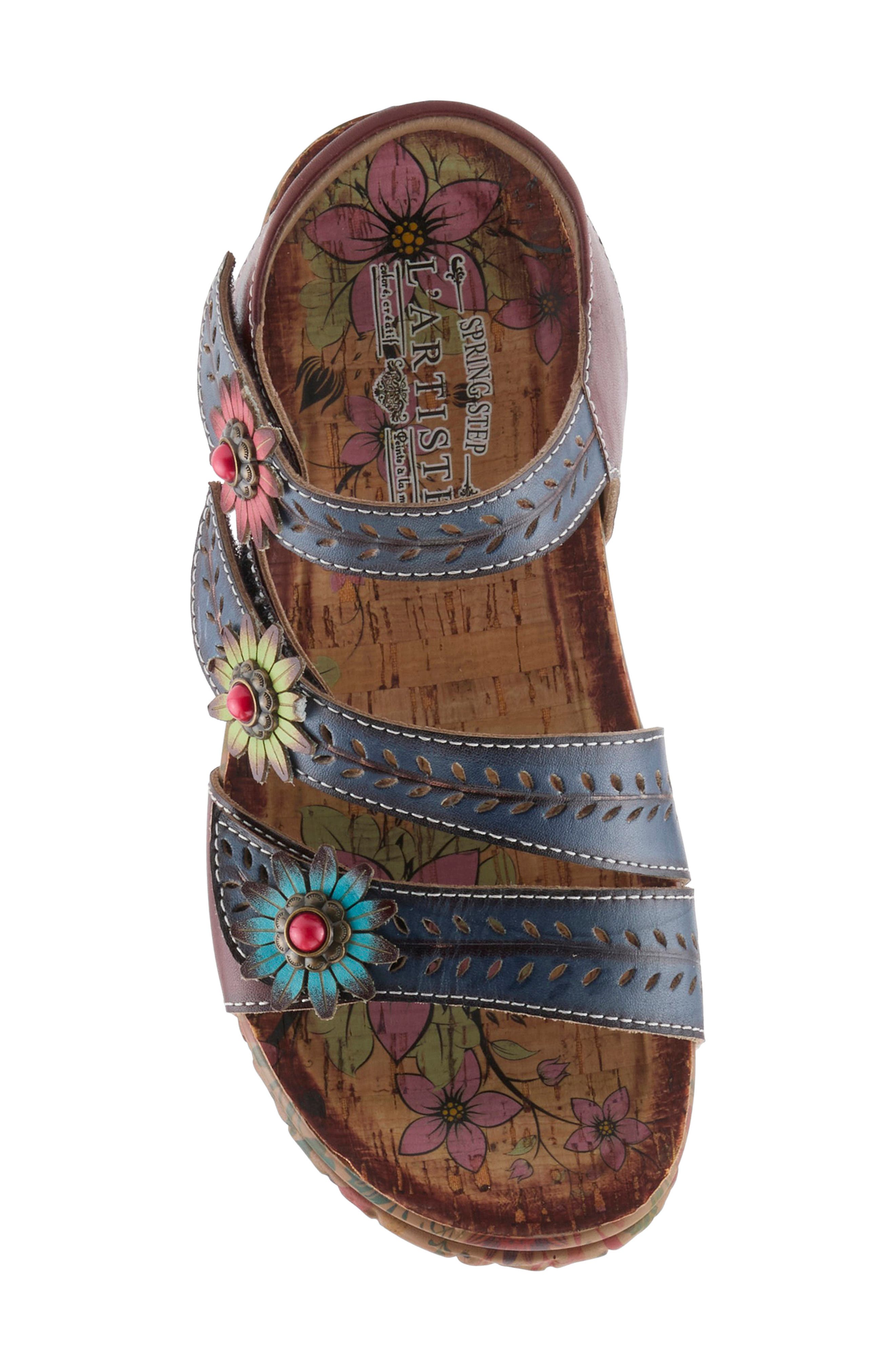 A New Trio Sandal, Alternate, color, NAVY MULTI