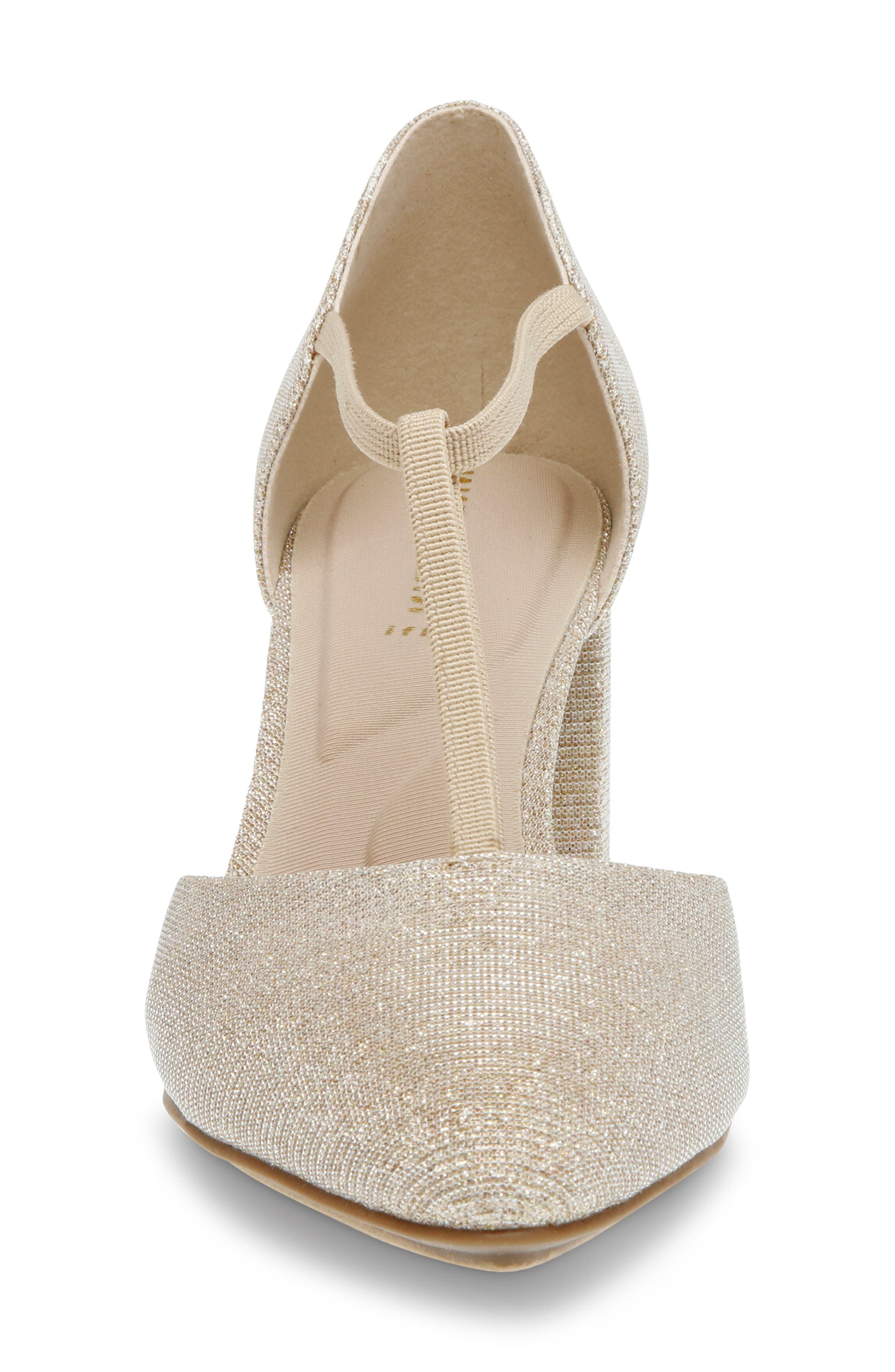 Anne Klein Barclay Pointed Toe Pump, Alternate, color, Platinum