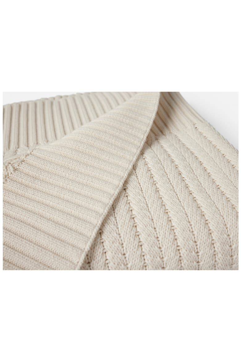 Casa Loma Organic Knit Throw Blanket, Alternate, color, UNDYED