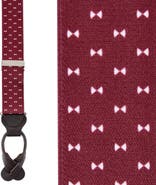 Trafalgar The Micro Bow Classic Elastic Button End Suspenders