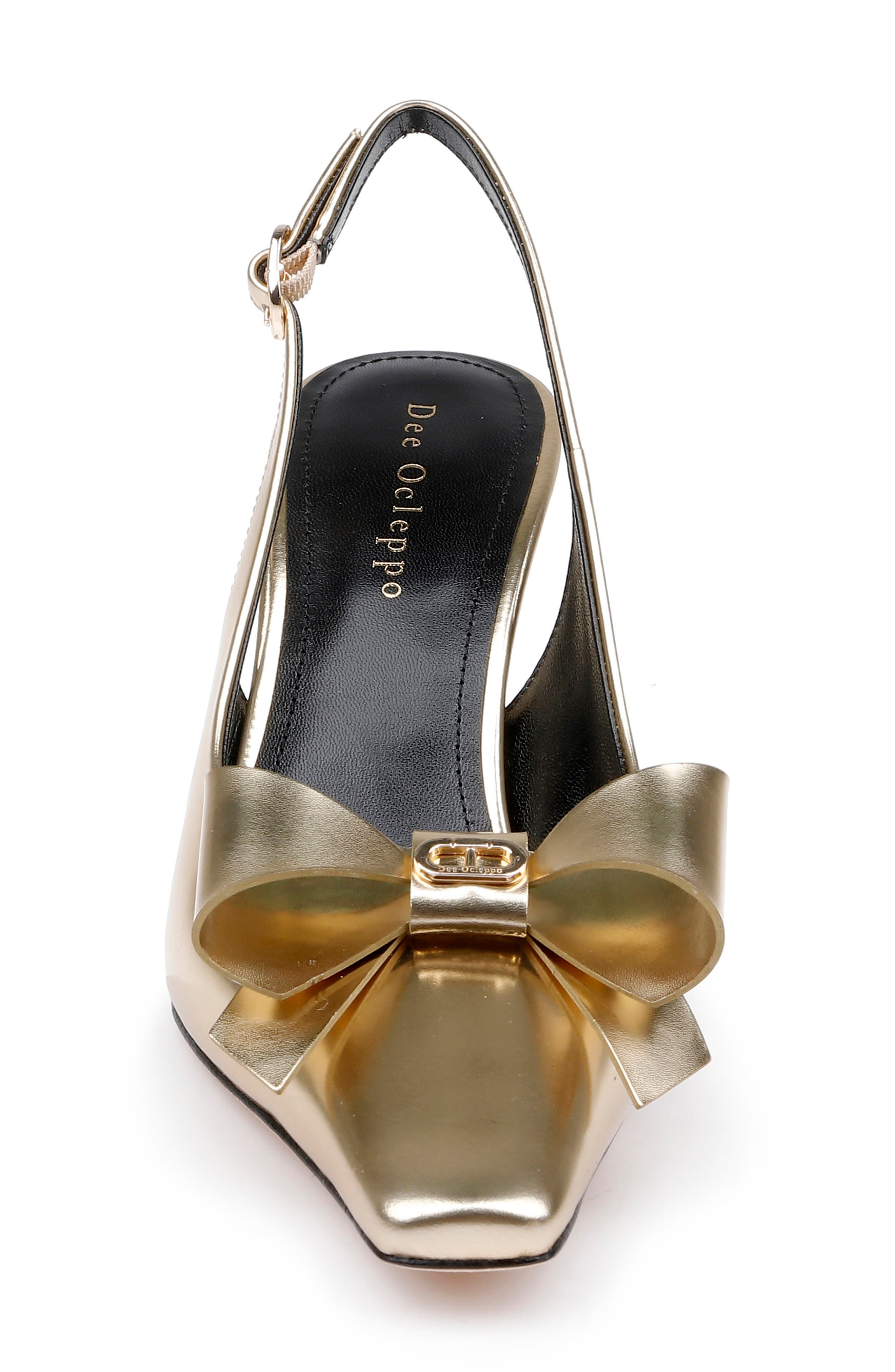 Coronado Slingback Pump, Alternate, color, GOLD METALLIC