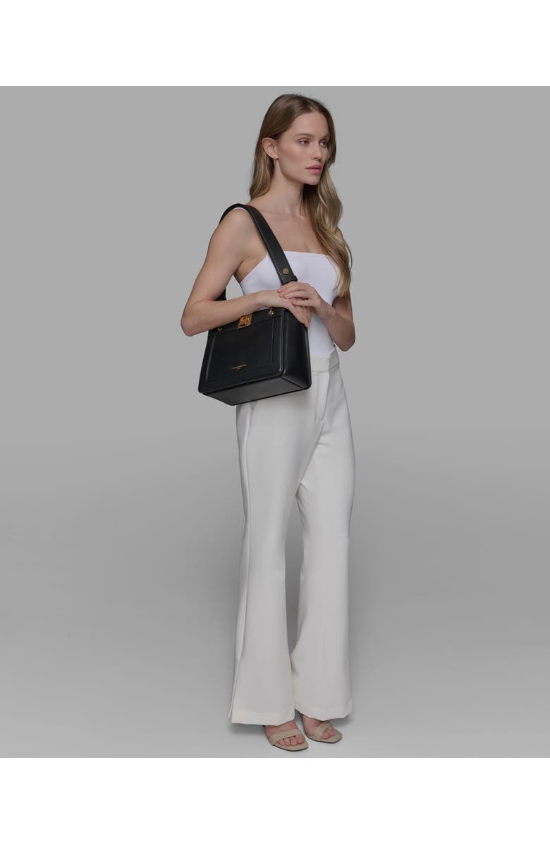 KARL LAGERFELD PARIS Ivette Satchel, Alternate, color, Brie