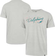 '47 Men's '47 Gray Miami Dolphins Downburst Franklin T-Shirt