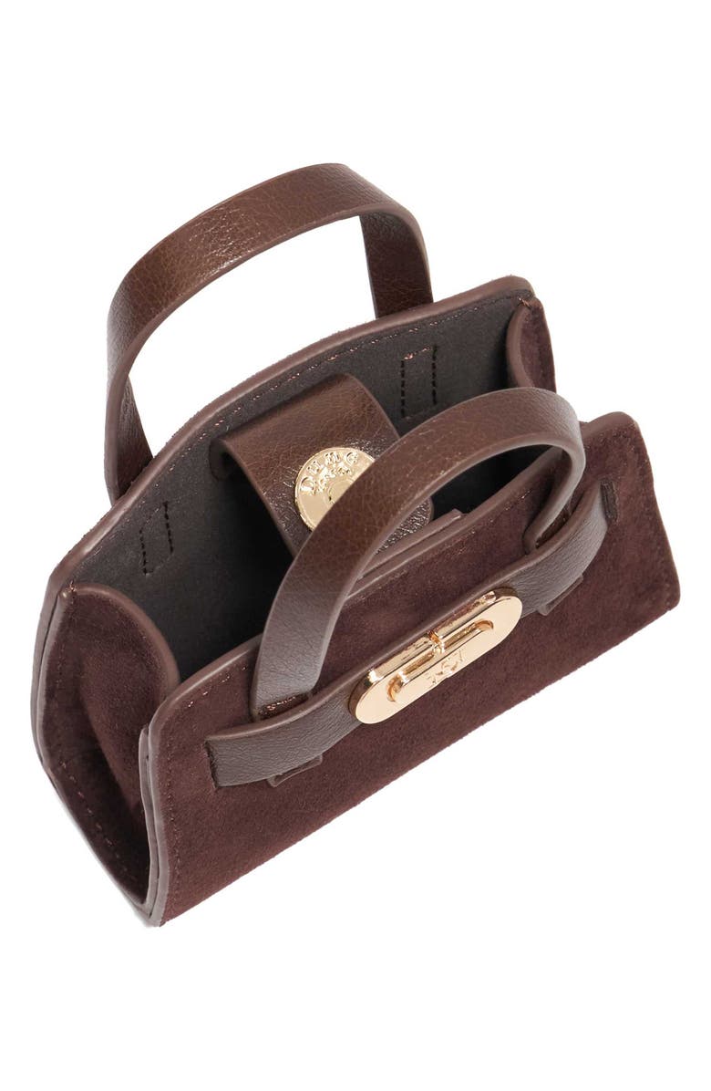 Dune London Define Bag Charm, Alternate, color, Brown