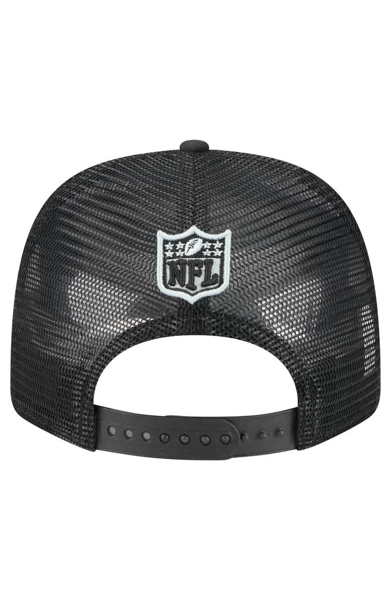 New Era Men's New Era  Black Las Vegas Raiders Team Collection 9SEVENTY Stretch-Snap Adjustable Hat, Alternate, color, 
