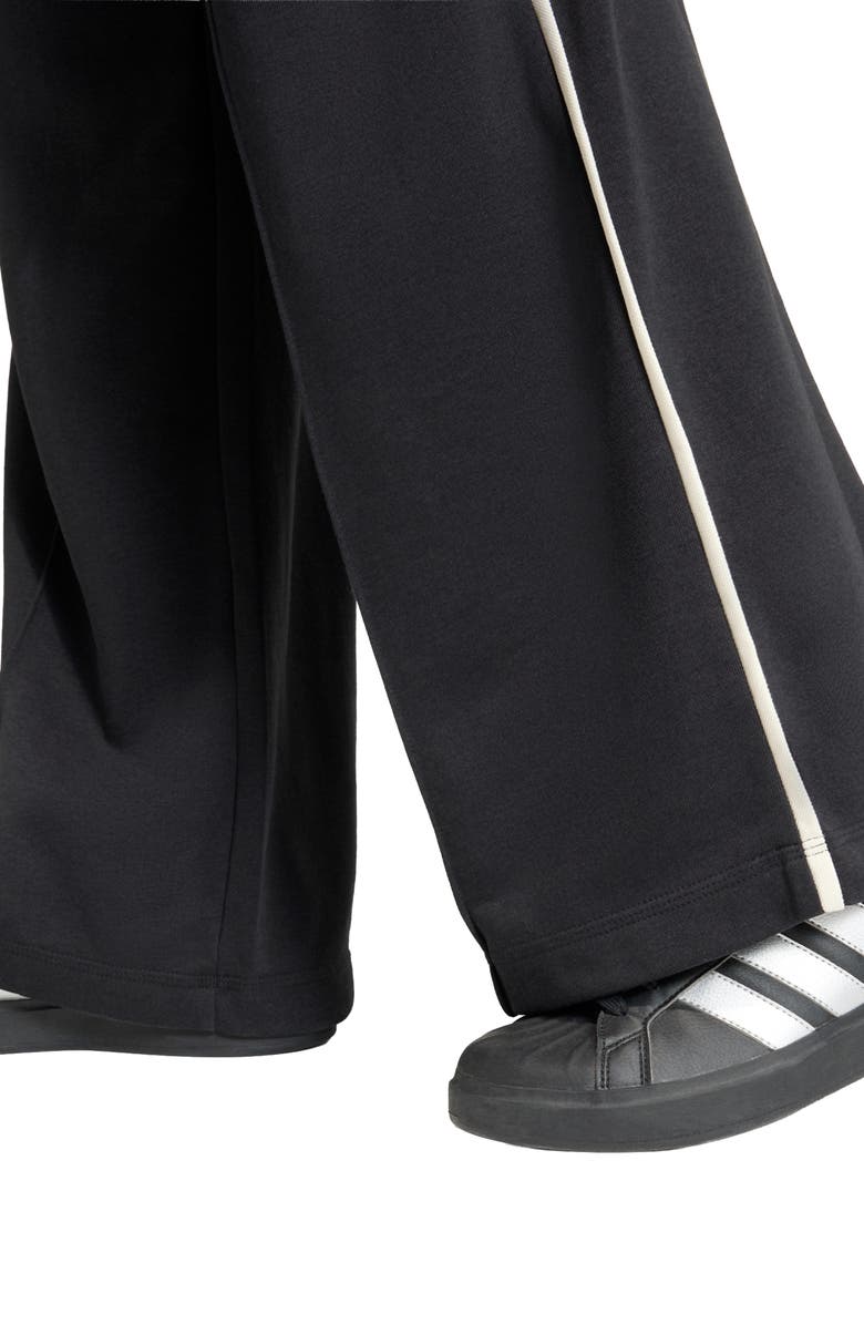 adidas Seasonal Essentials French Terry Pants, Alternate, color, Black/ Off White
