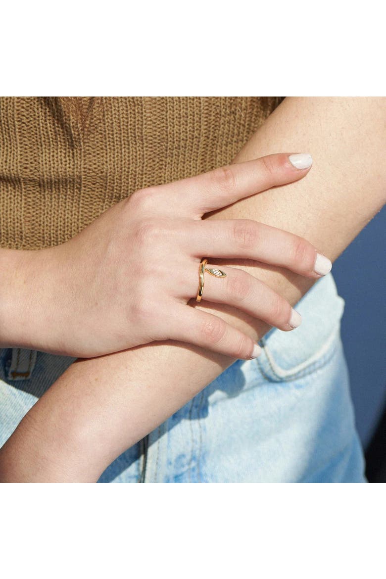 The Haleiwa Dangle Ring, Alternate, color, Gold