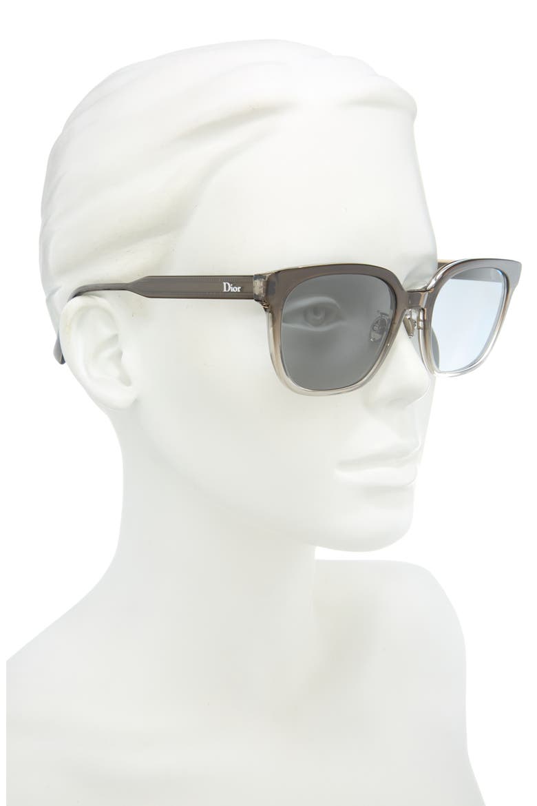 DioRibbon S2F Square Sunglasses, Alternate, color, DARK BROWN/ OTHER / SMOKE
