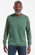 Lands' End Super-T Long Sleeve T-Shirt with Pocket