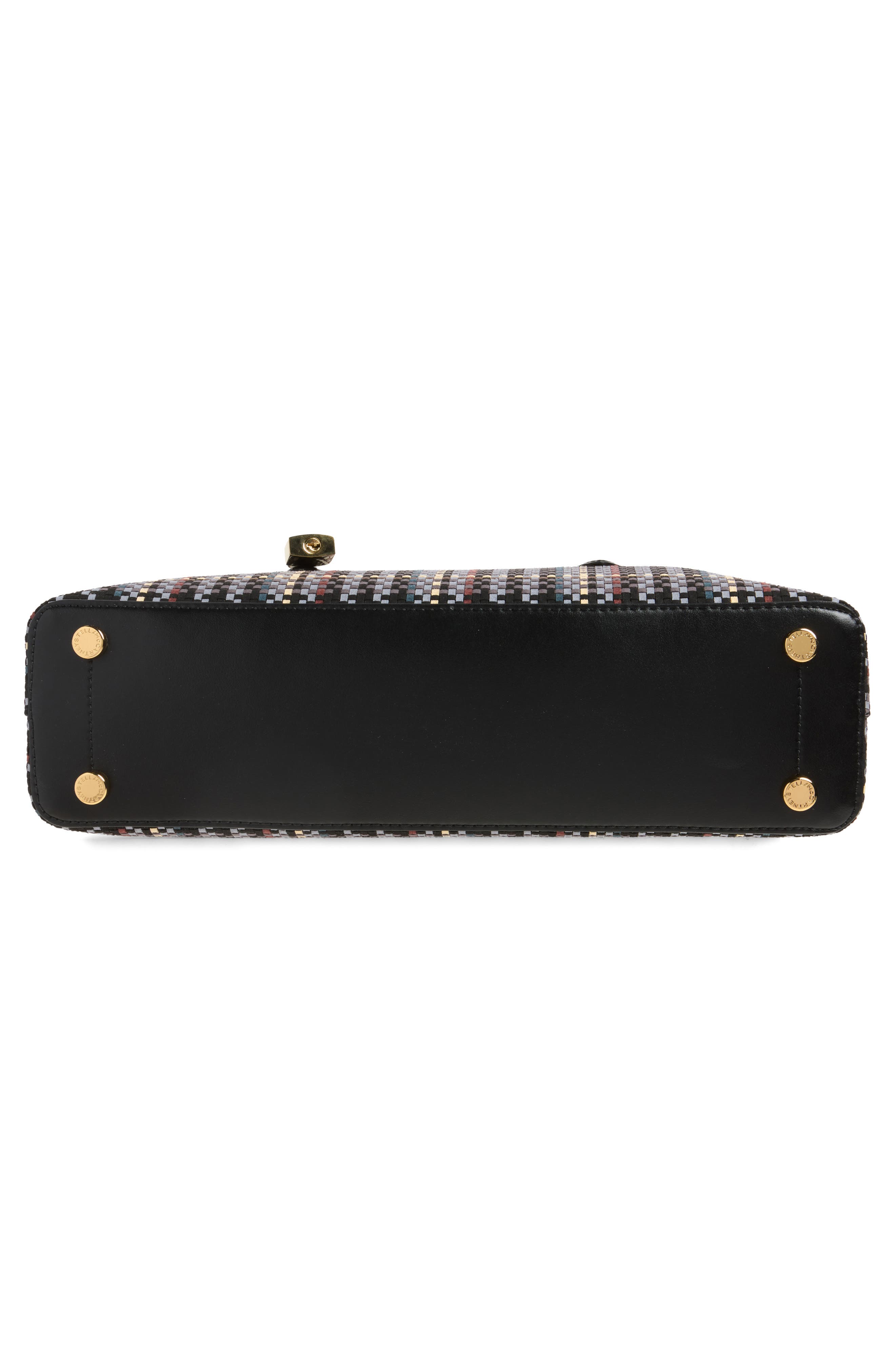 Medium Ryder Woven Faux Leather Top Handle Bag, Alternate, color, MULTICOLOR GREY