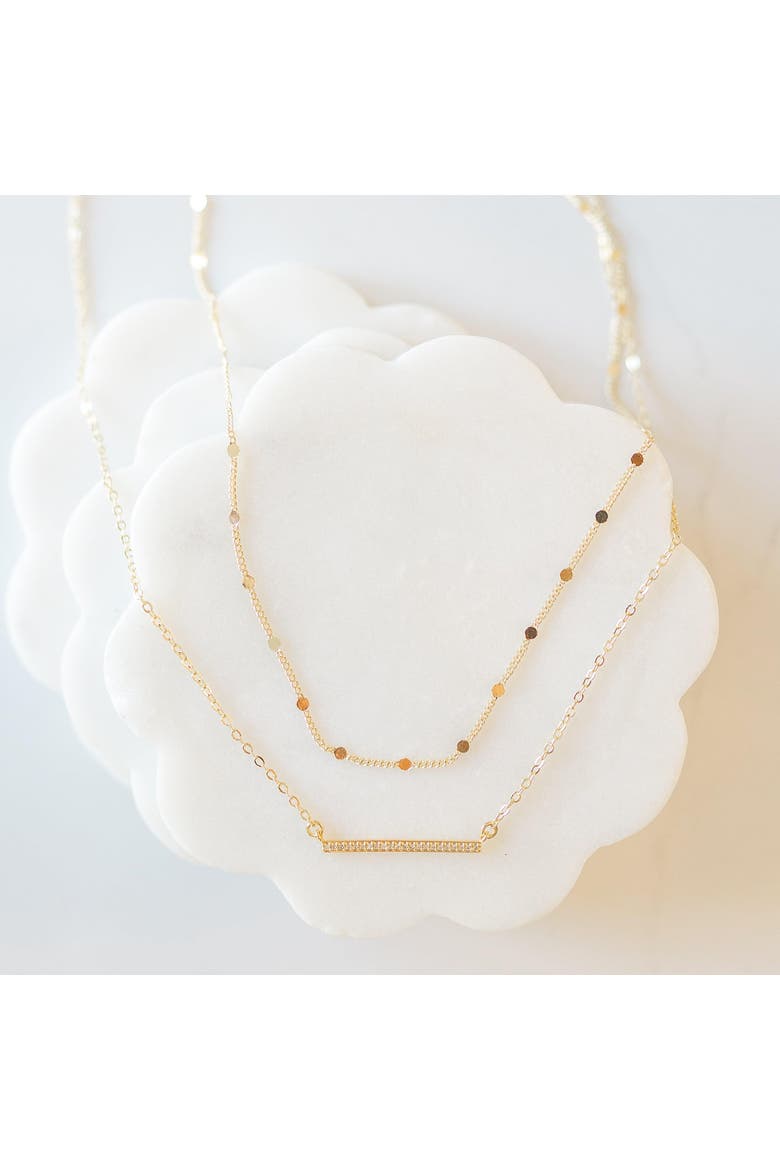 Golden Dot Layer Chain, Alternate, color, Gold