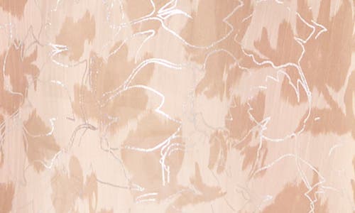 Halogenr Halogen(r) Floral Flutter Sleeve Tiered Maxi Dress In Oxford Tan